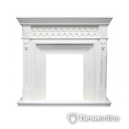 Портал для электрокамина Royal Flame Alexandria под классический очаг белый дуб в Калининграде